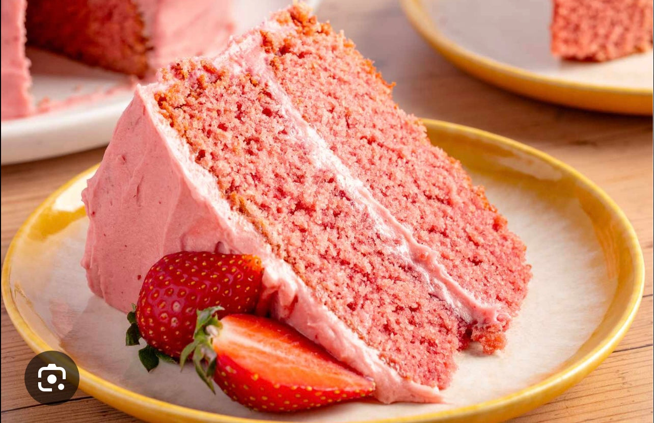 Strawberry cake Slice